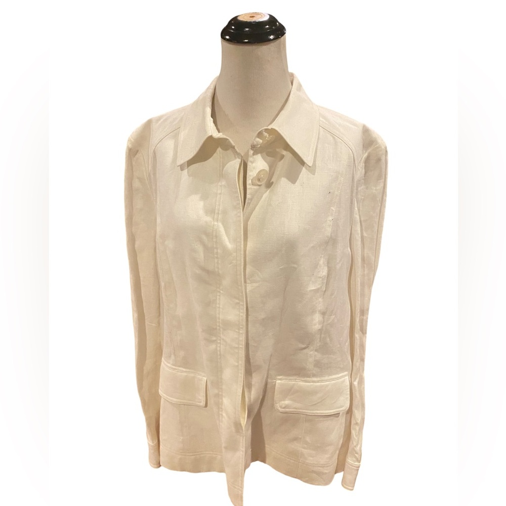 NWT Ellen Tracy Women’s Linen Jacket - Size 18